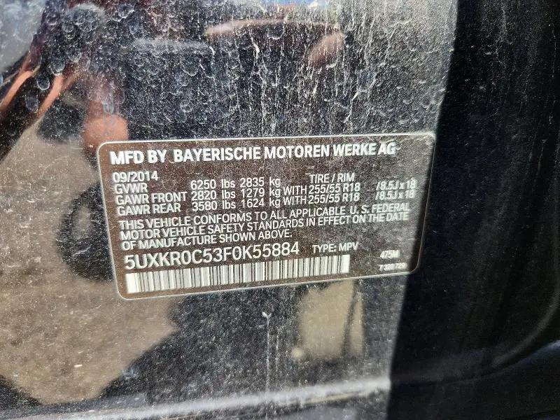 2015 BMW X5 XDRIVE35I  