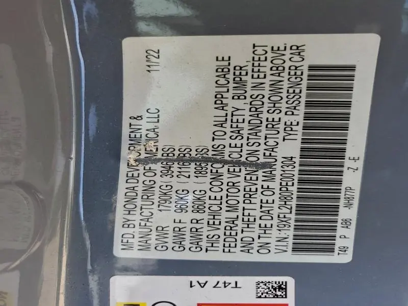 2023 HONDA CIVIC SPORT  