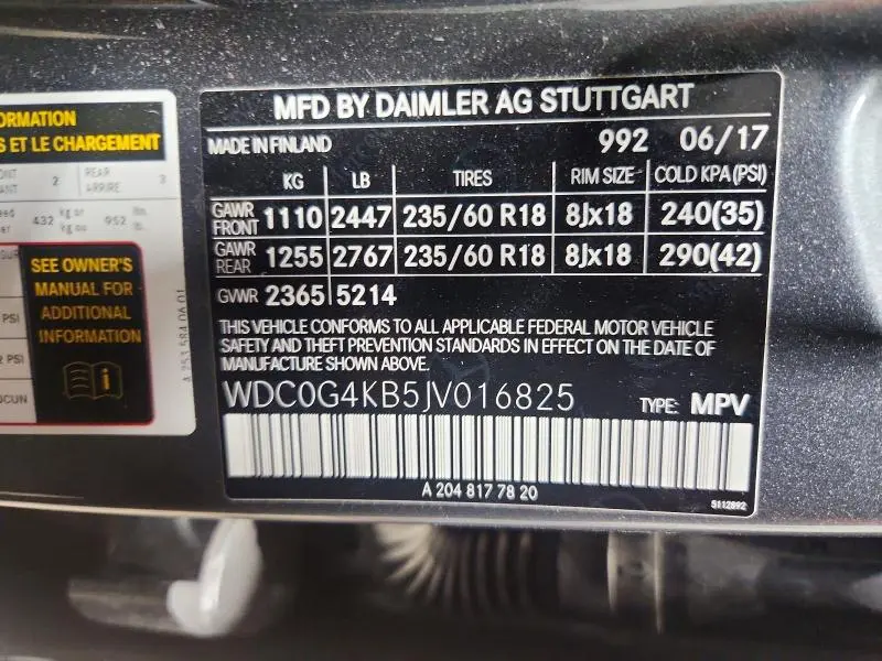 2018 MERCEDES-BENZ GLC 300 4MATIC  