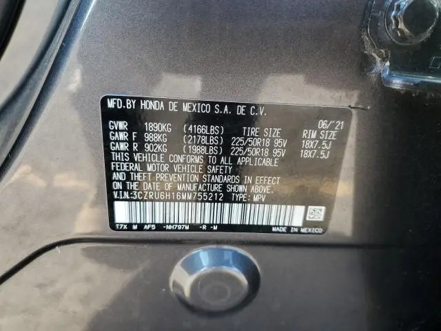 2021 HONDA HR-V SPORT  