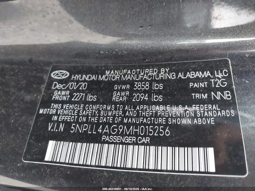 2021 HYUNDAI ELANTRA SE