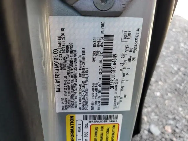 2014 FORD FUSION SE HYBRID  