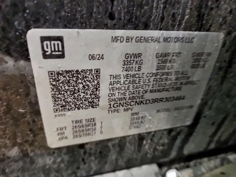 2024 CHEVROLET TAHOE C1500 LT  