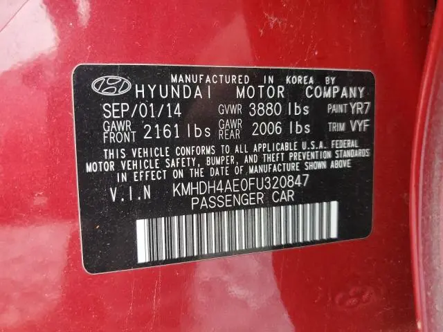 2015 HYUNDAI ELANTRA SE  