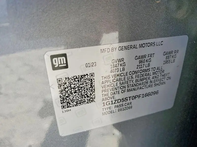 2023 CHEVROLET MALIBU LT  