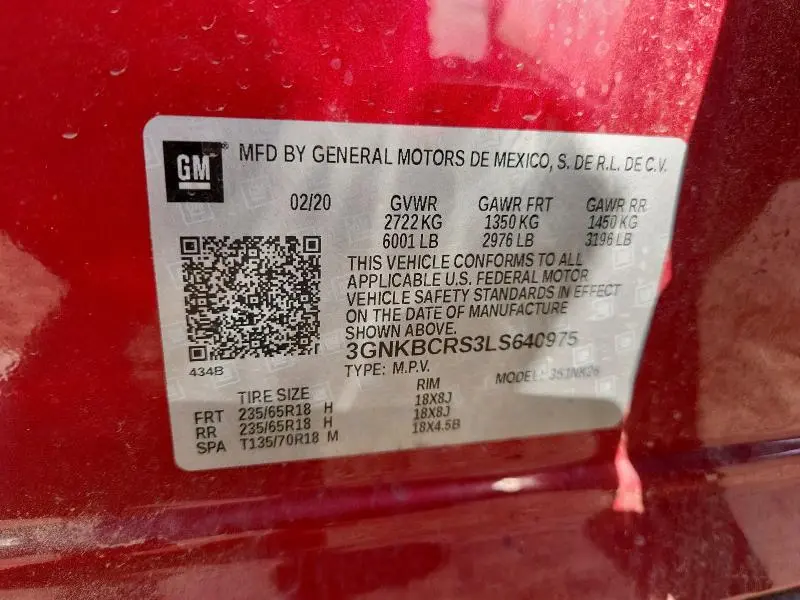 2020 CHEVROLET BLAZER 2LT  