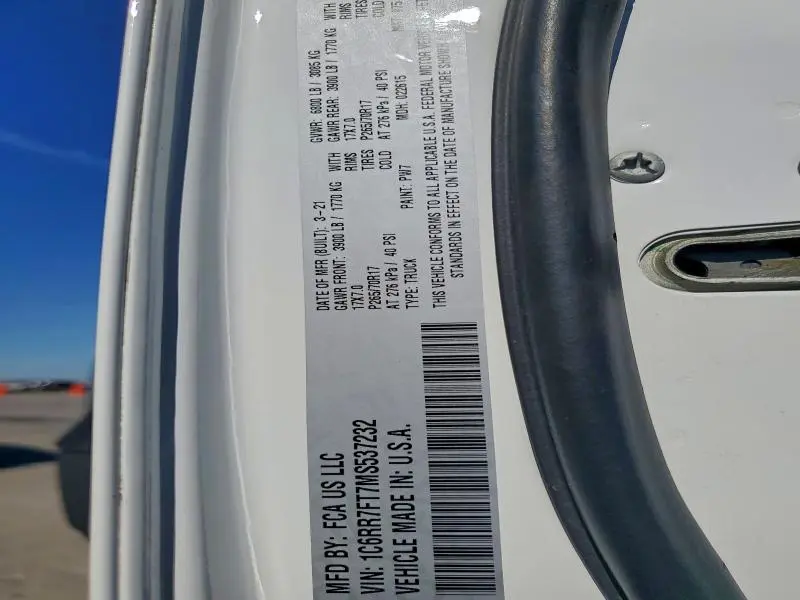 2021 RAM 1500 CLASSIC TRADESMAN  