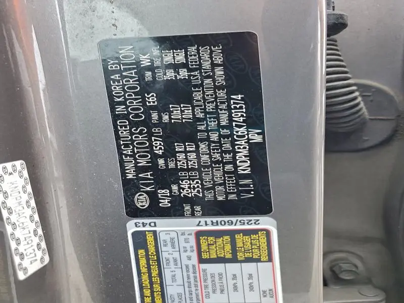 2019 KIA SPORTAGE LX  