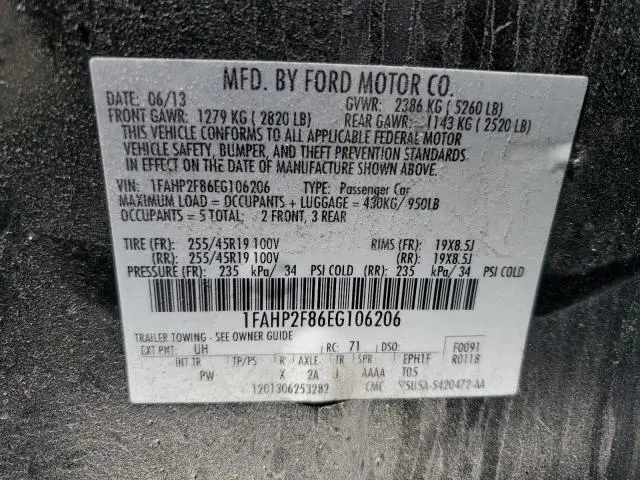 2014 FORD TAURUS LIMITED  