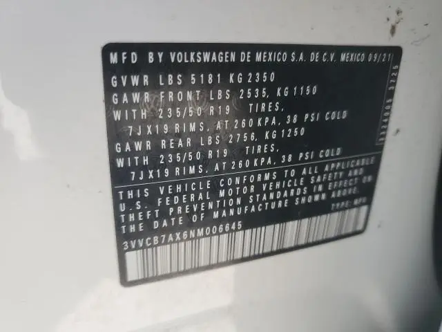 2022 VOLKSWAGEN TIGUAN SE R-LINE BLACK  