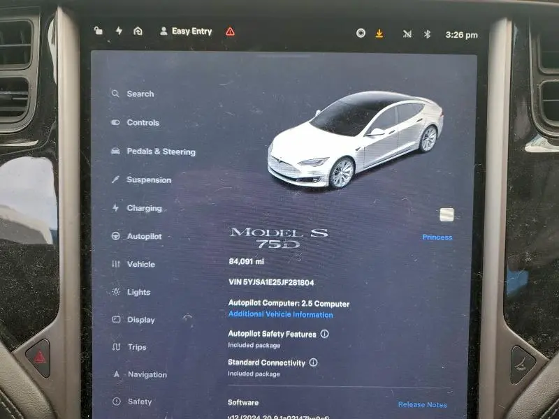 2018 TESLA MODEL S   