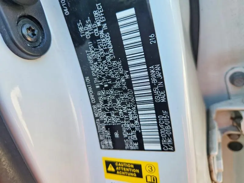 2010 TOYOTA HIGHLANDER BASE  