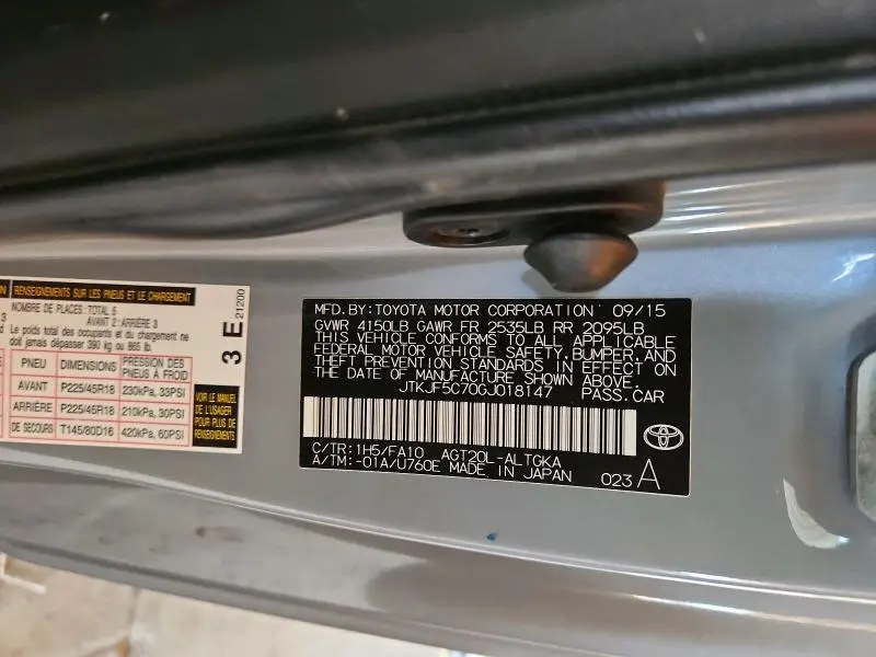 2016 SCION TC BASE  