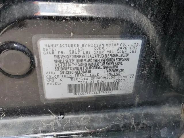 2014 NISSAN VERSA NOTE S  