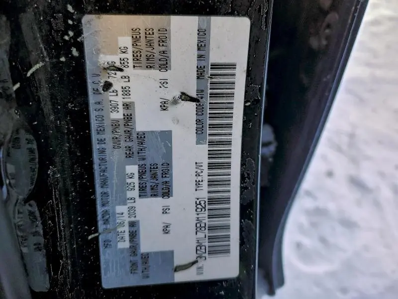 2014 MAZDA 3 TOURING  