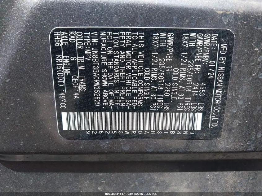 2024 NISSAN ROGUE SV FWD