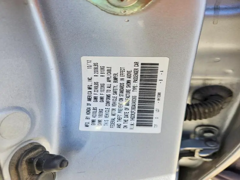 2013 HONDA ACCORD LX  