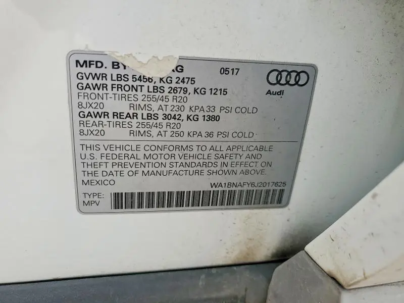 2018 AUDI Q5 PREMIUM PLUS  