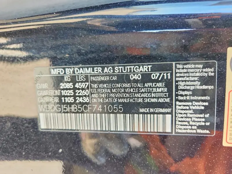 2012 MERCEDES-BENZ C 350  