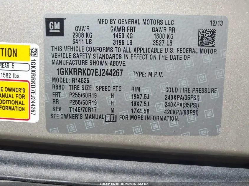 2014 GMC ACADIA SLT-1