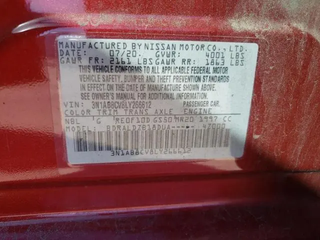 2020 NISSAN SENTRA SV  