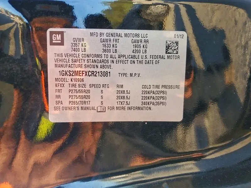 2012 GMC YUKON XL DENALI  