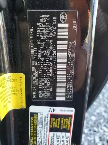 2011 TOYOTA CAMRY BASE  