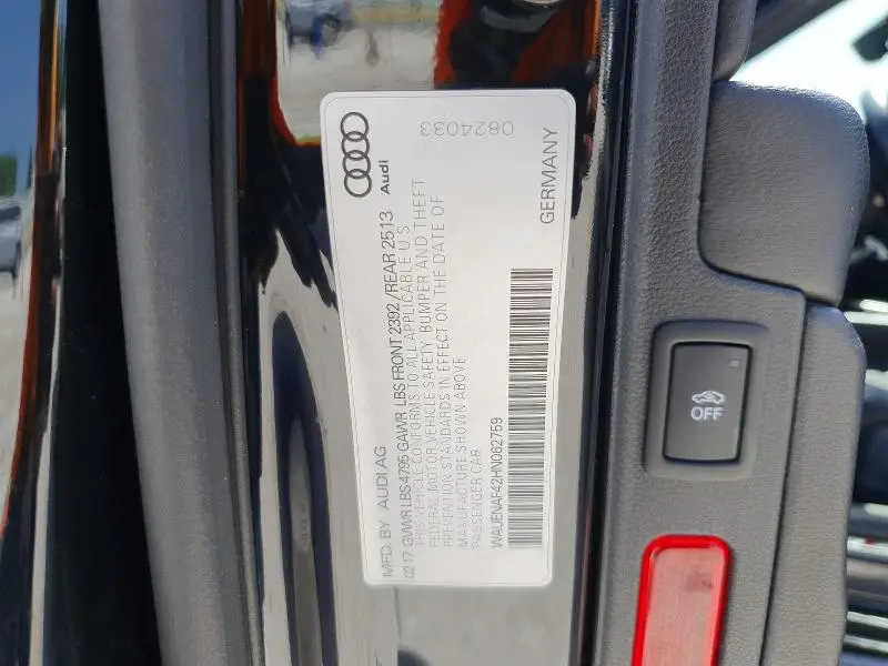 2017 AUDI A4 PREMIUM PLUS  