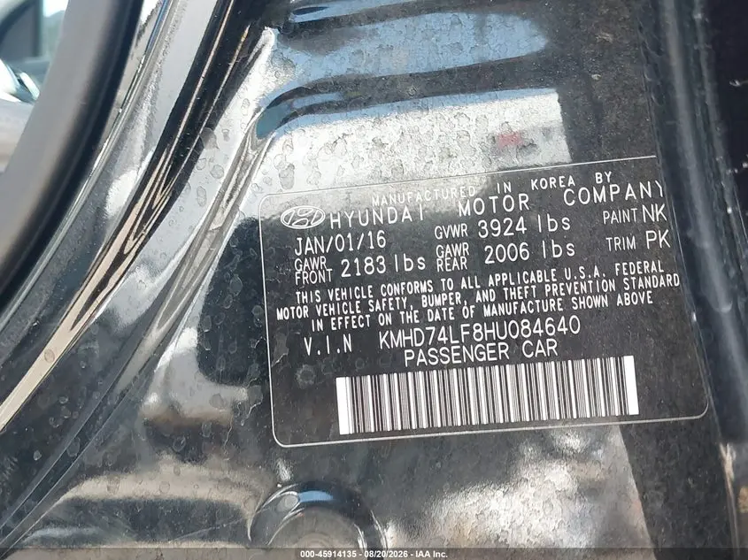 2017 HYUNDAI ELANTRA SE