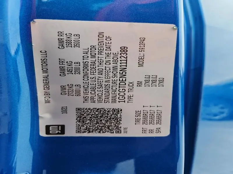 2022 CHEVROLET COLORADO Z71  