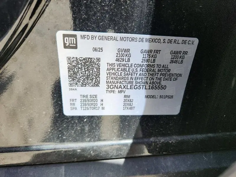 2026 CHEVROLET EQUINOX RS  