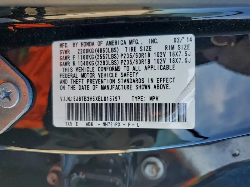 2014 ACURA RDX TECHNOLOGY  