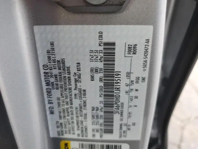 2018 FORD FUSION SE  