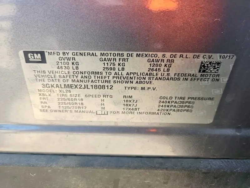 2018 GMC TERRAIN SLE  