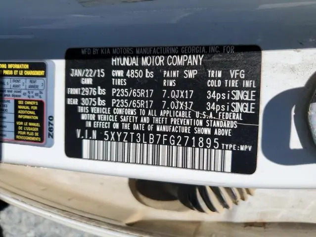 2015 HYUNDAI SANTA FE SPORT   