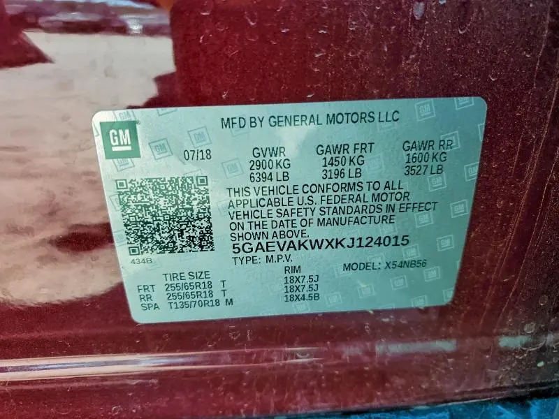 2019 BUICK ENCLAVE ESSENCE  