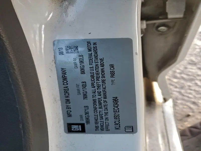 2014 CHEVROLET SPARK EV 2LT  