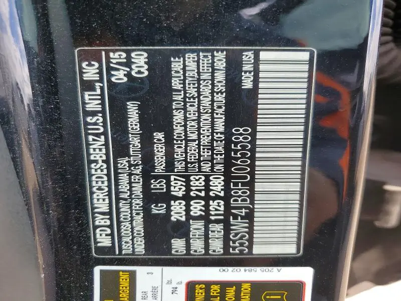 2015 MERCEDES-BENZ C 300  