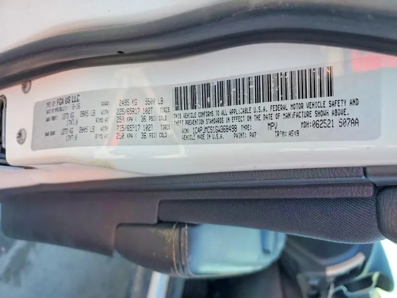 2016 JEEP CHEROKEE LATITUDE  