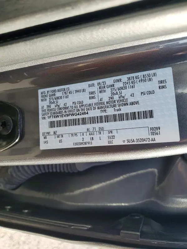 2023 FORD F150 LIGHTNING PRO  