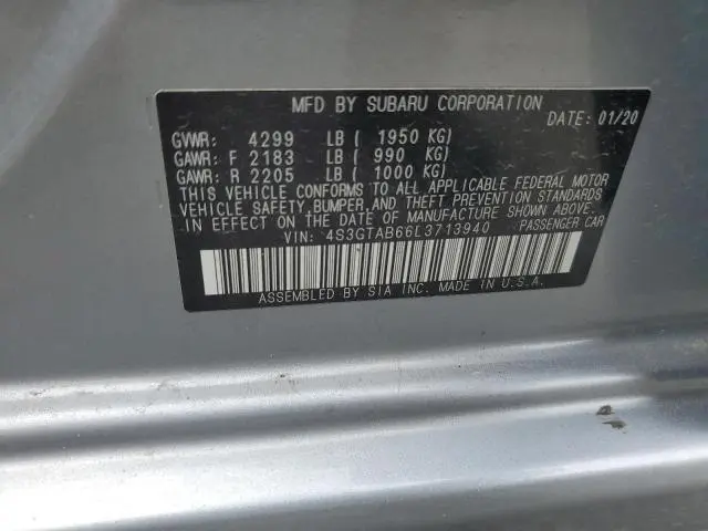 2020 SUBARU IMPREZA   