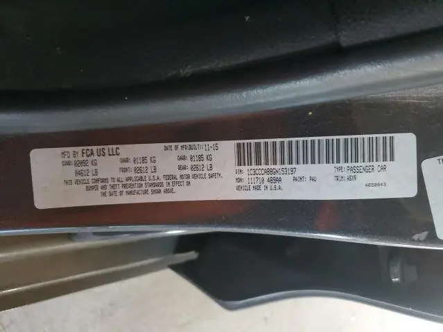 2016 CHRYSLER 200 LIMITED  