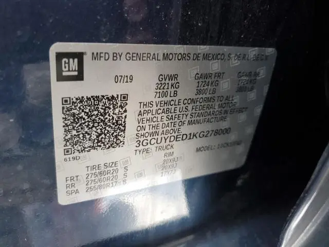 2019 CHEVROLET SILVERADO K1500 LT  