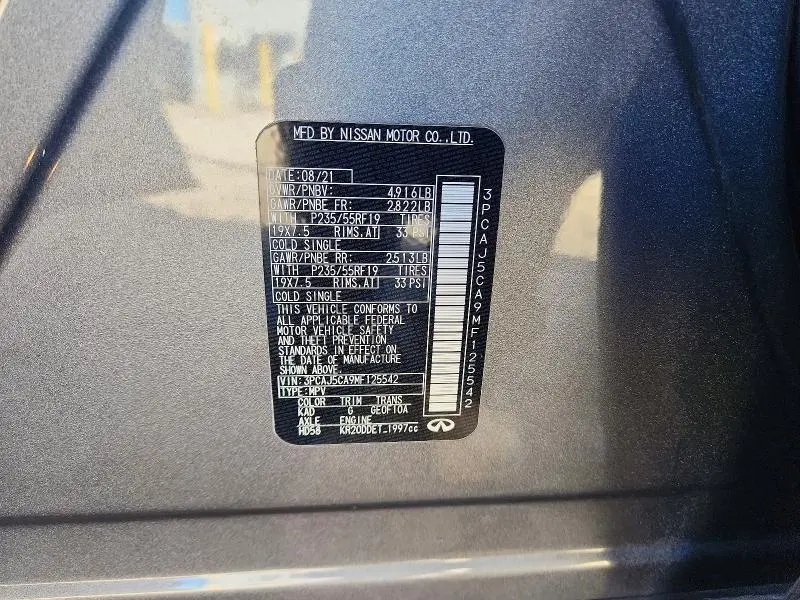 2021 INFINITI QX50 ESSENTIAL  