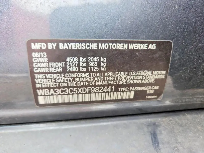 2013 BMW 320 I XDRIVE  
