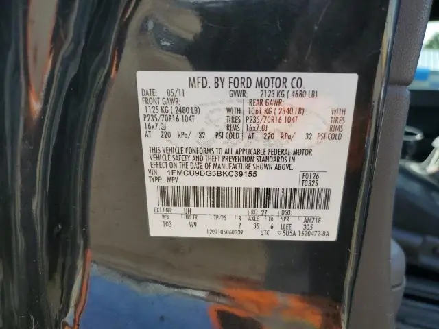 2011 FORD ESCAPE XLT