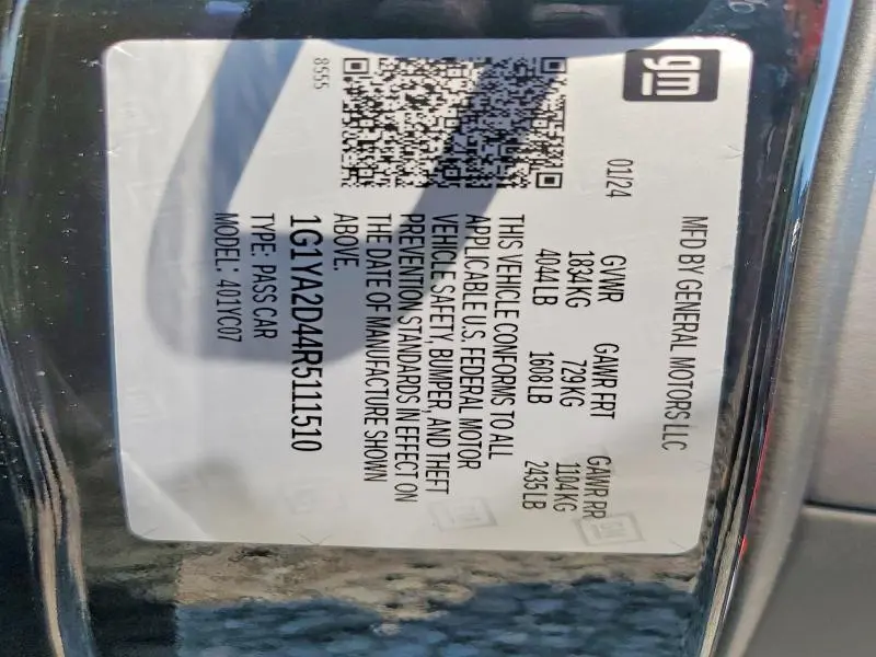 2024 CHEVROLET CORVETTE STINGRAY 1LT  