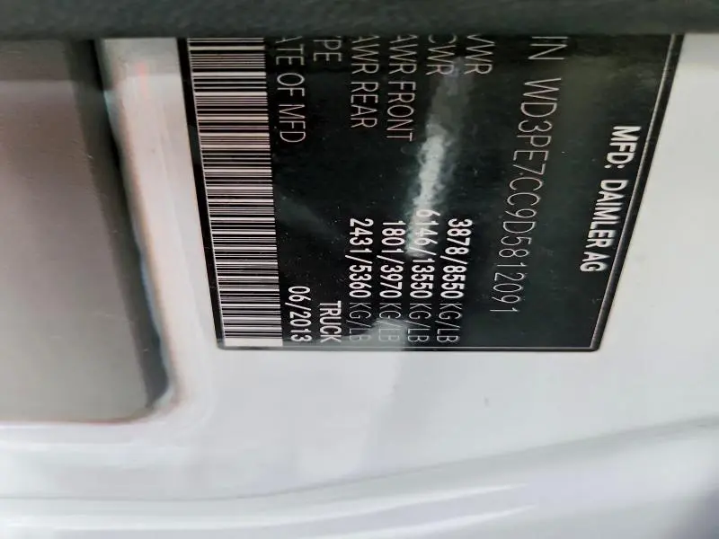 2013 MERCEDES-BENZ SPRINTER 2500  