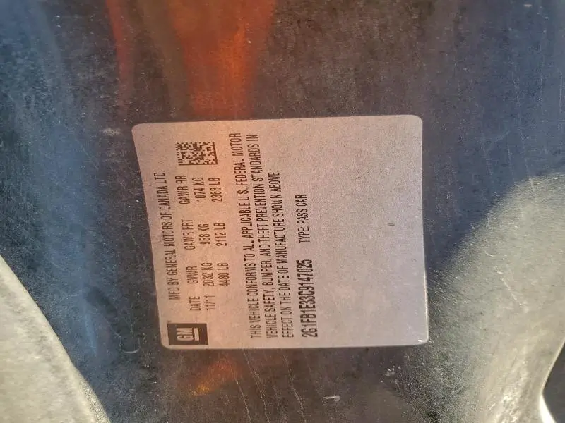 2012 CHEVROLET CAMARO LT  