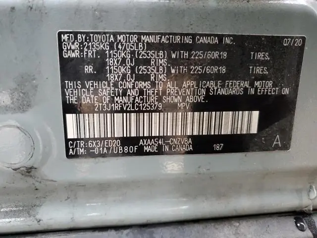 2020 TOYOTA RAV4 ADVENTURE  